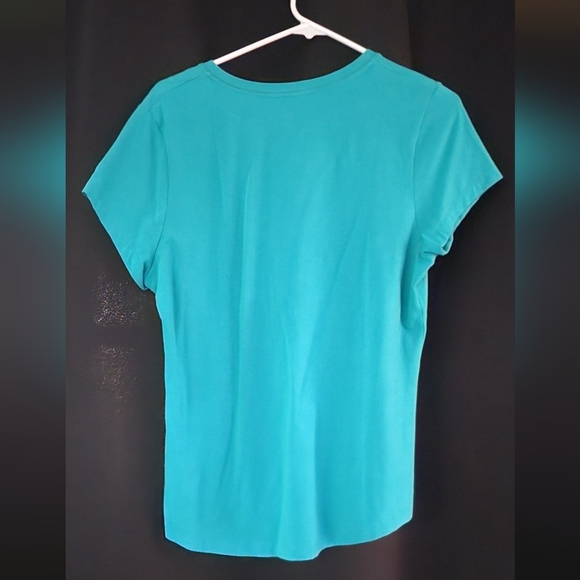 Faded Glory Women's  Short Sleeve Green Tee. Size XL Used - Picture 2 of 3